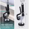 Pre Rinse Sprayer with Black 7/8"-20UNEF Handle Grip Assembly, 1.42 GPM High Pressure Pull Down Spray Head, Handheld Dish Sprayer Nozzle Replacement