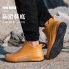 Fashion short rain boots men's versatile outer wear couple water shoes non-slip kitchen rubber shoes waterproof car wash shoes women