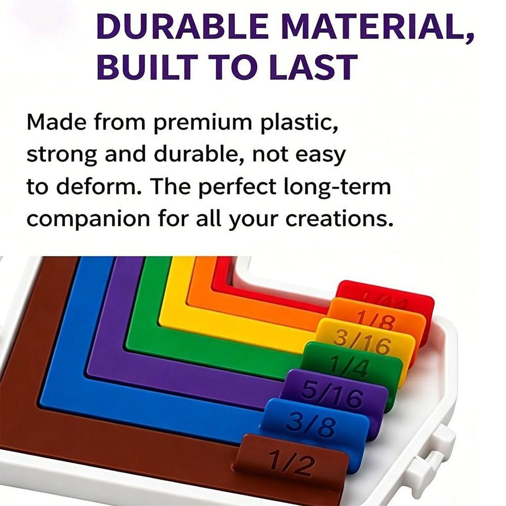 7 Pezzi Guide di Allineamento per Lavori di Carta Colorate Strumenti di Allineamento per Biglietti Forniture Artigianali
