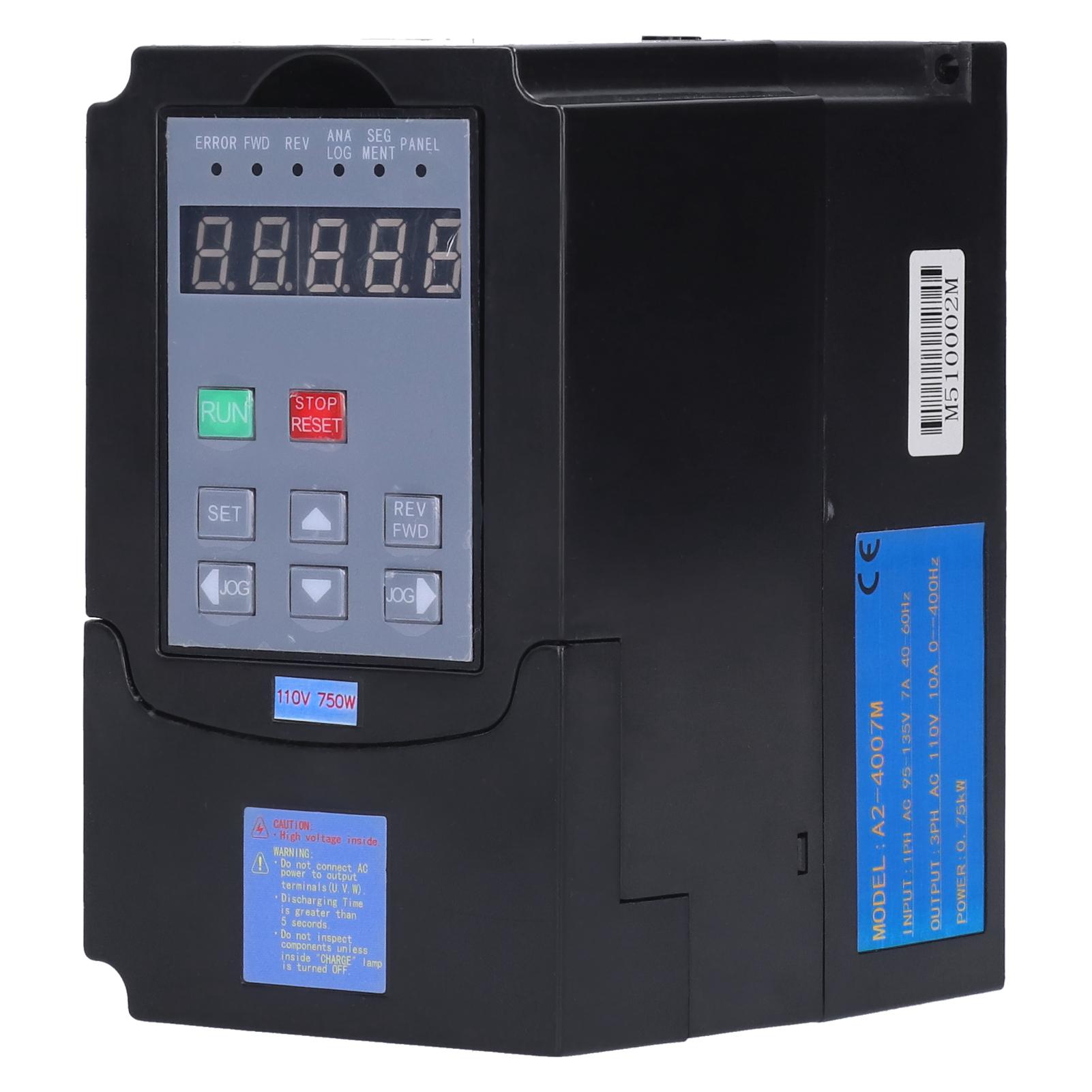 

Перетворювач частоти ОдинарнийФаза Вхід 95135В 3Фазовий вихід AC110V 0.75кВт A24007