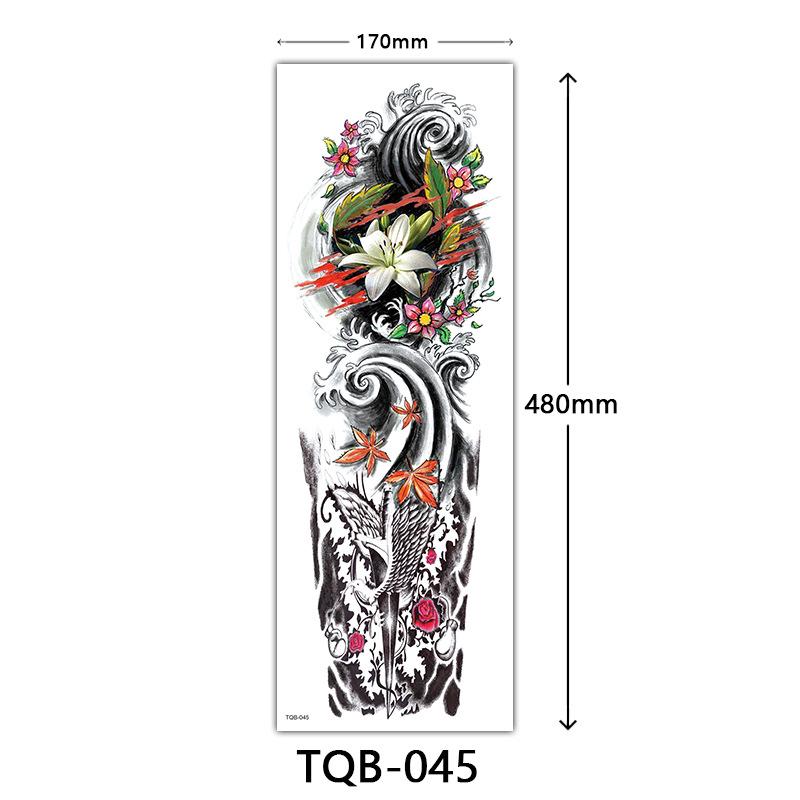Full Arm Tattoo Sticker Full Arm, Full Arm Big Picture Tattoo Sticker, Flower Arm Tattoo Sticker Tattoo
