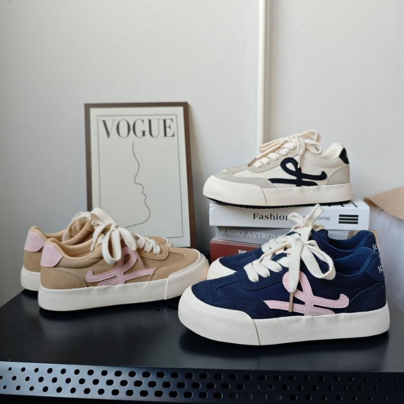 6 Low-top Casual Women's Spring New Round Head Shoes Versatile Style