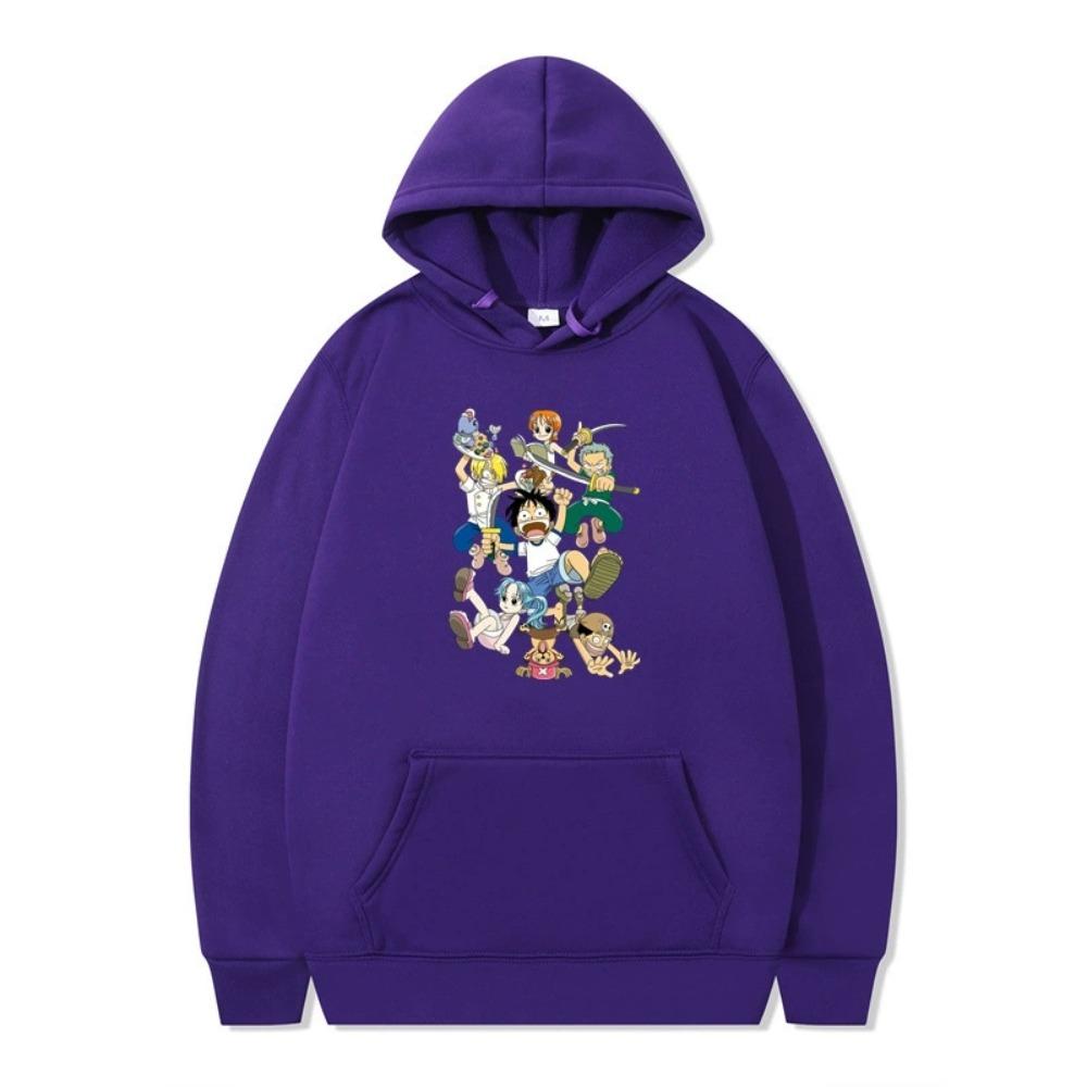 Mens Womens Hoodie ONE PIECE Anime Hoodies Streetwear Harajuku Casual Printed Hooded Pullover Sweatshirts