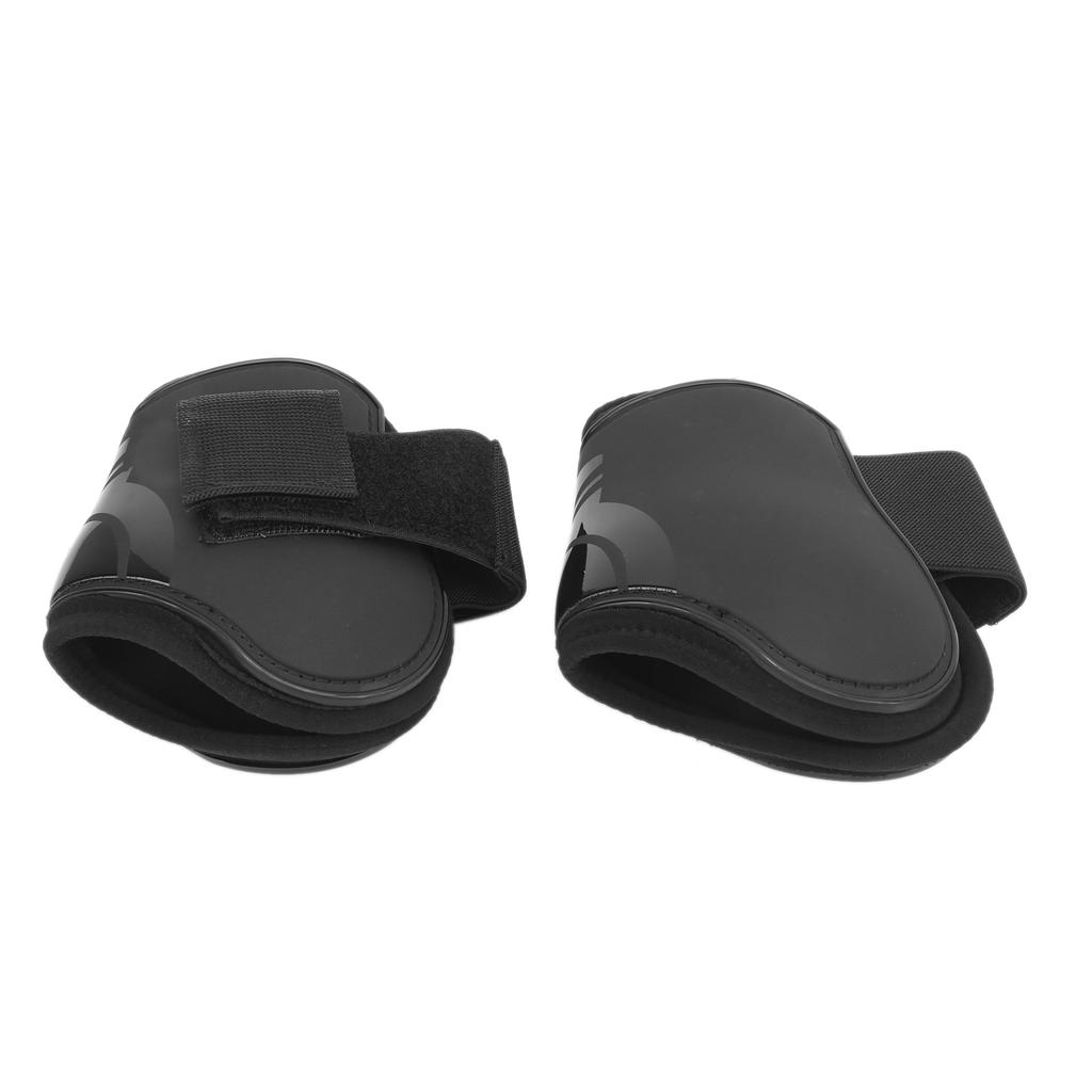 4pcs Horse Tendon Boots Protective Lightweight and Adjustable Boots for Horse JumpingBlack Set of 2