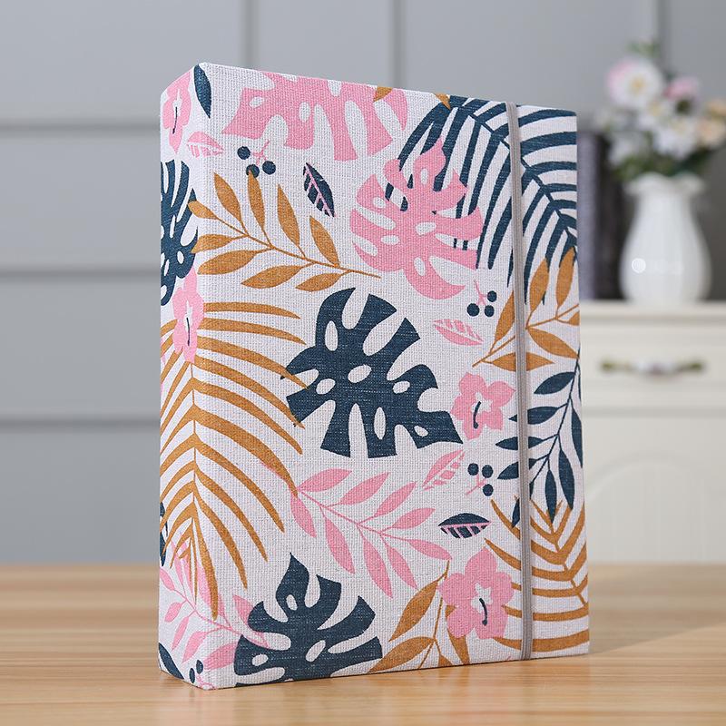 200pcs 6-inch Fabric Photo Album Creative Large Capacity Interleaf Type Family Album Children Growth Memorial Booklet
