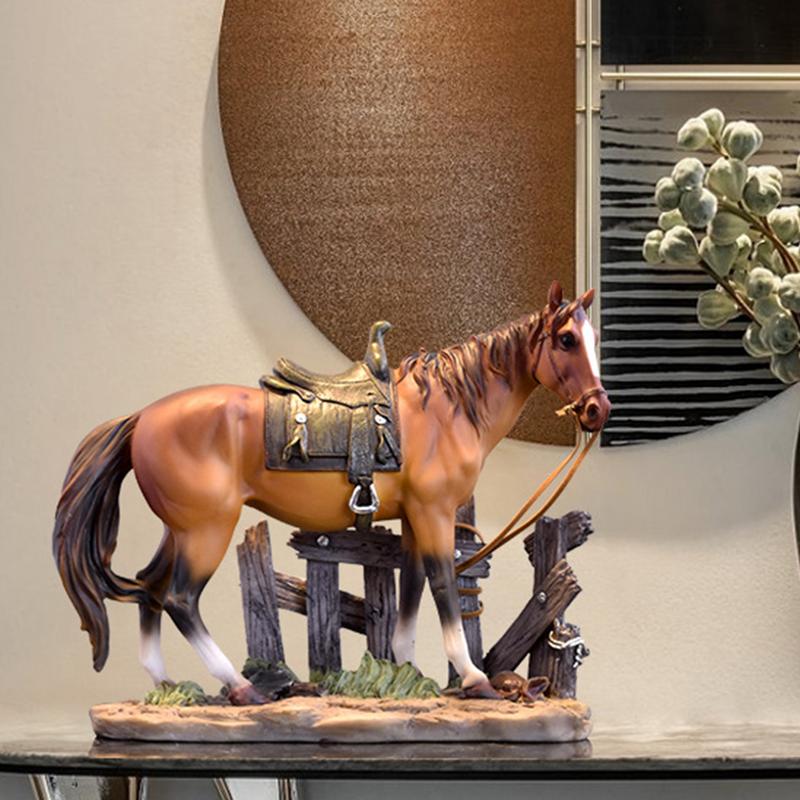 Horse Sculpture Home Table Decoration Horse Decoration Collectible Figurine Desk Ornament For Living Room Decoration