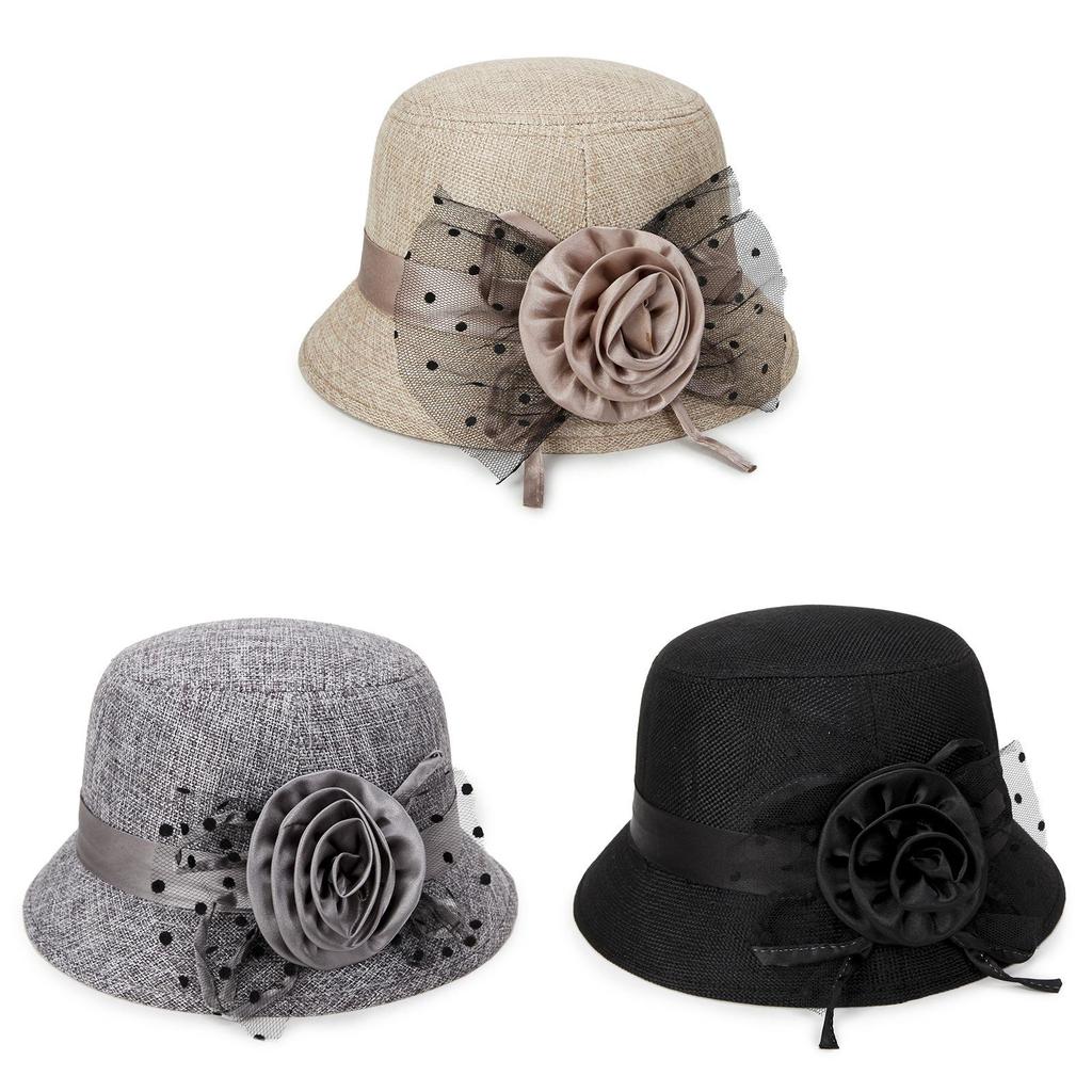 Cappello da Sole Estivo da Donna in Lino con Ampia Falda per Protezione Solare e Stile Casual