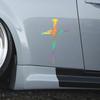 Creative Car Sticker Cross Nail Design Vinyl Decal Waterproof Reflective Sticker Personalized Car Styling Decorative Accessories