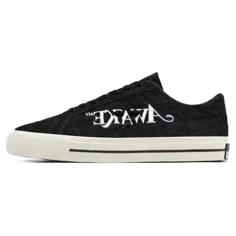 Awake NY One x Converse Star Pro Simple and Versatile Abrasion Resistant Low-Top Board Shoes Unisex Black & White