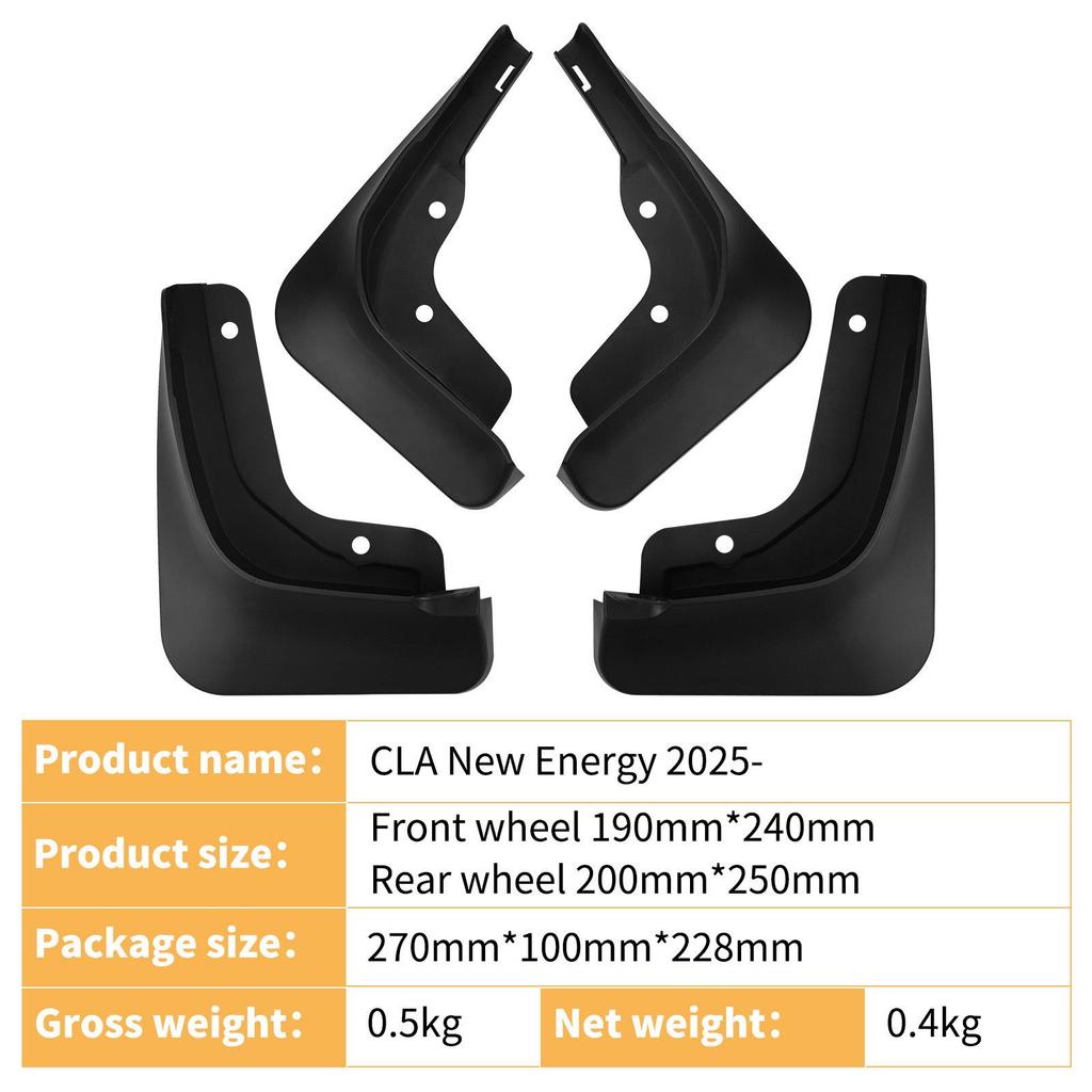 Mercedes CLA 2025 Elektrofahrzeug Leder Reifen Schmutzfänger