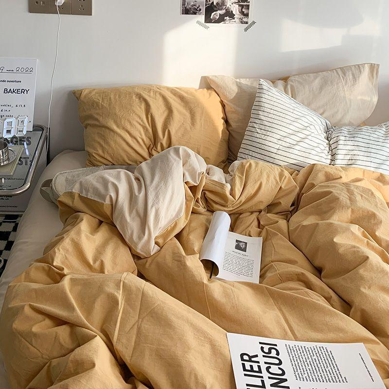 Duvet Cover Nordic Modern Fashion Washable Household Bedroom Dormitory Students Queen Bedding Skin-friendly Comfortable Textile