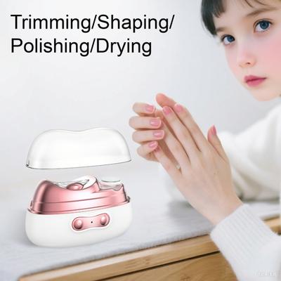 Intelligenter Nagelknipser mit LED-Licht USB Wiederaufladbar Tragbarer Elektrischer Nagelpolierer Ergonomisches Design Automatischer Nagelknipser