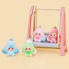 9pcs/Set Baby Three Figure Toy Dessert Series Rabbit Figurine Desktop Decoration Model Ornaments Toys Boys Girls Christmas Gifts