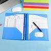 1/6 ks Složka na soubory s hroty Dvojitý kapesní design Plastové složky Držák na vizitky Organizér velikosti písmen