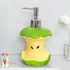 Stylish Ceramic Liquid Soap Container With Press Pump Lovely Fruit Core Soap Dispenser For Home Bathroom Countertop Organizing
