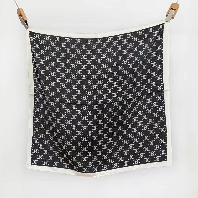 Elegant Korean Style Silk Scarf: 70cm Versatile Thin Square for Women's Neck Protection