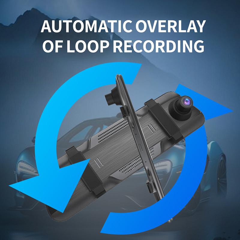1/2/3 Option WiFi Auto Dashcam, 2K HD Touch Screen Rearview DVR, Front/Inside/Rear 170° Wide Angle Reverse Recording