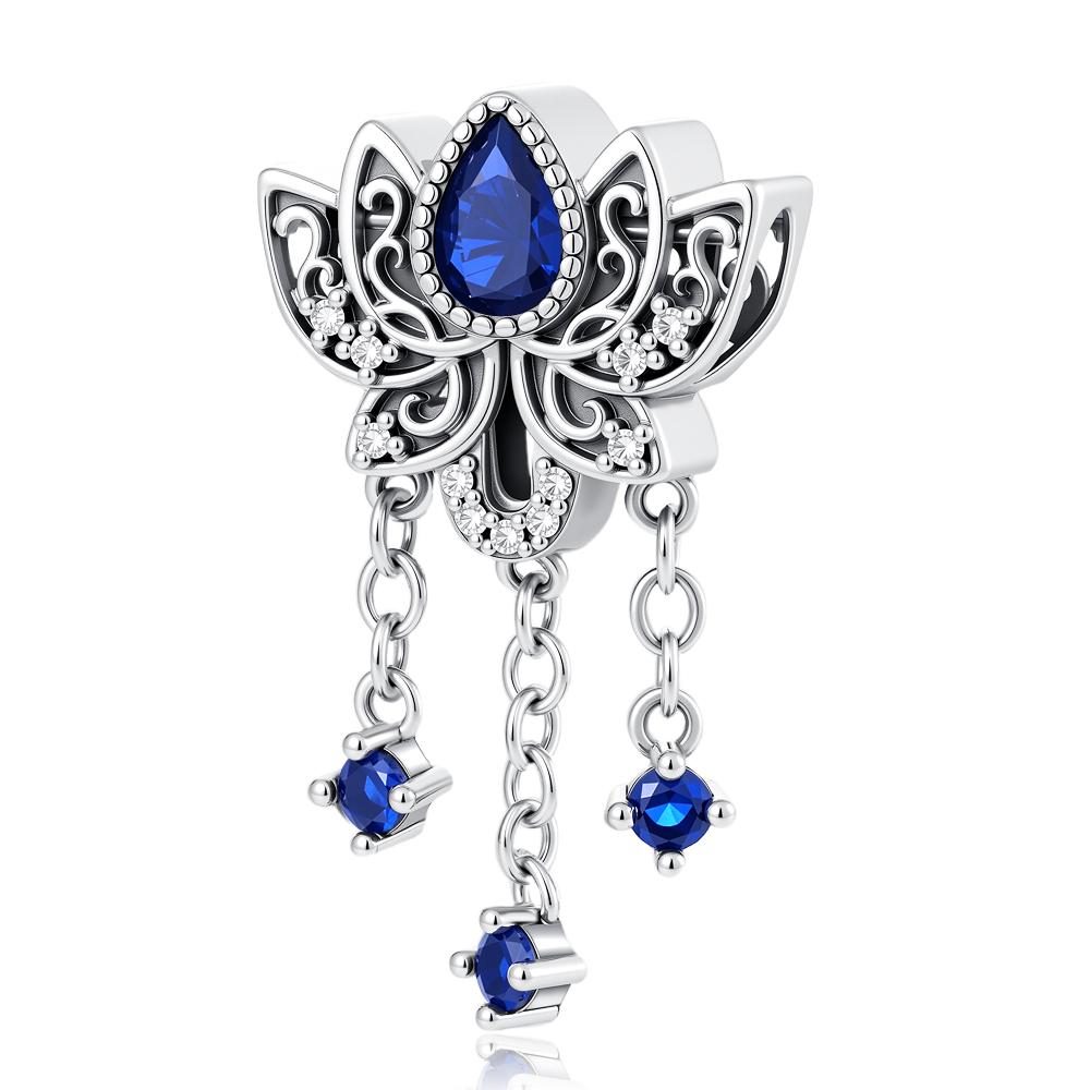 Springs Flower Series Copper Bird Hibiscus Tulip Charm Bead Fit Women Original Bracelet Jewelry For Gift