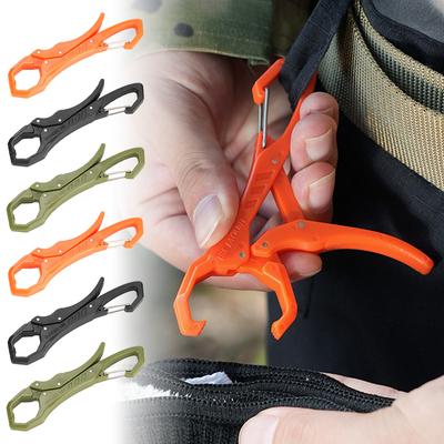 1 Peça Portátil Suporte de Isca de Mão Clipe de Boca de Peixe Design de Abertura Grande Chaveiro Multifuncional para Exterior Clipe para Luvas