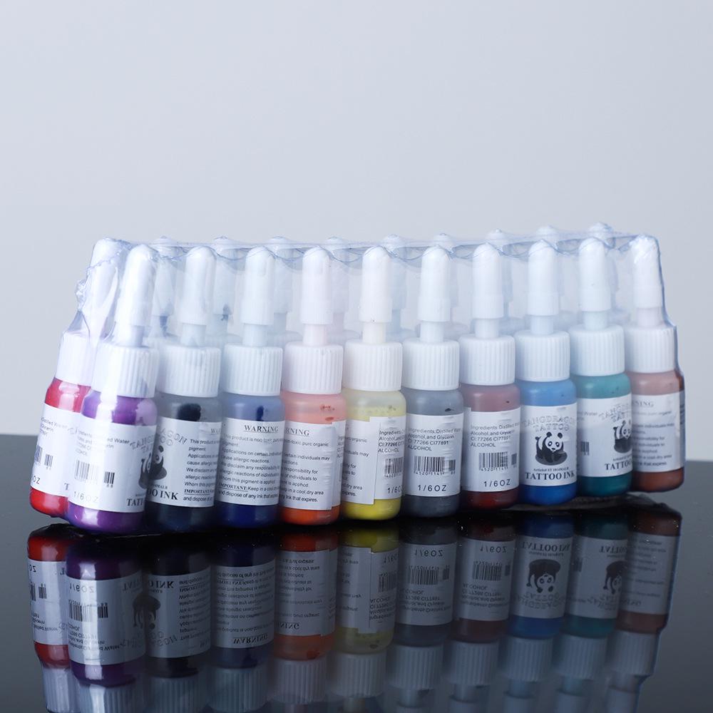 Tattoo Artist 54-Color 5ml Water-Based Ink Set for Semi-Permanent Designs
