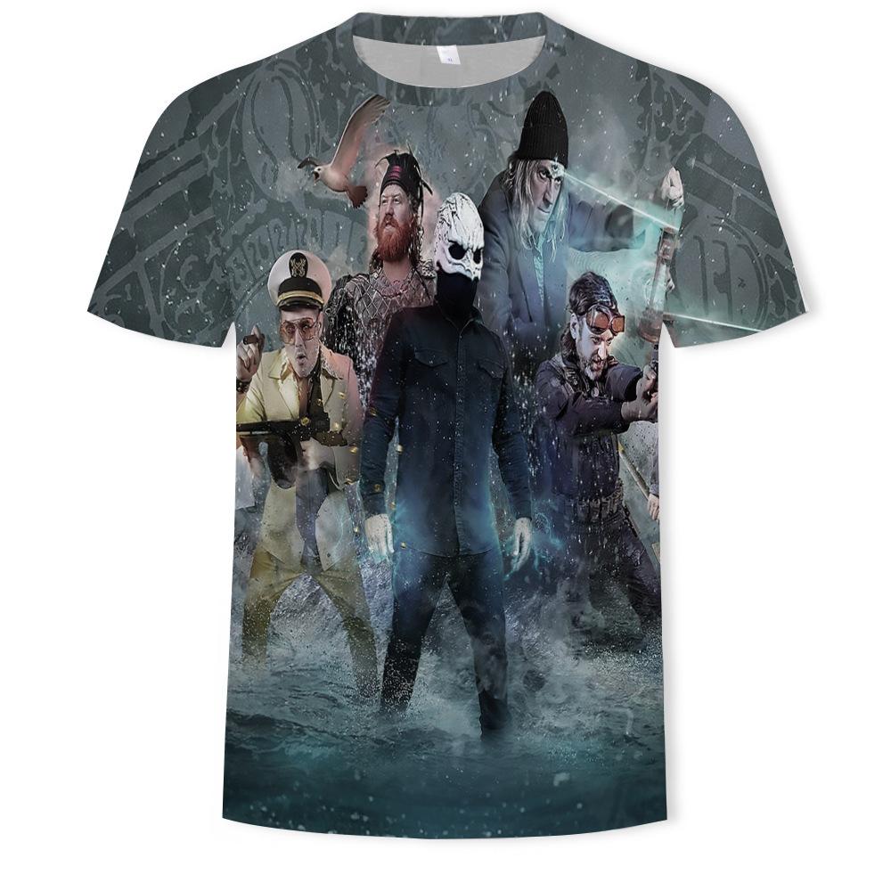 Summer Round Neck T-shirt Men's Game IP Short Sleeve Women Teenager Clothes Quick-drying Top