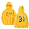 Women's And Men's  Fashionable Hooded Long Sleeved Printed Casual Pullover Unisex Sweatshirt Top