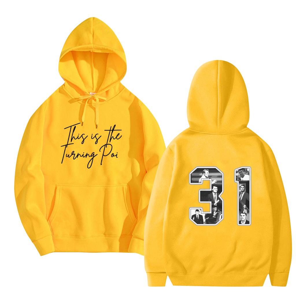 Women's And Men's  Fashionable Hooded Long Sleeved Printed Casual Pullover Unisex Sweatshirt Top