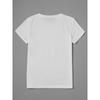 European Size Women's Nurse Graphic T-Shirt with Stethoscope, Heart & Bow Print - Symbols (Vital Signs) - Soft Stretch Crew Neck Short Sleeve