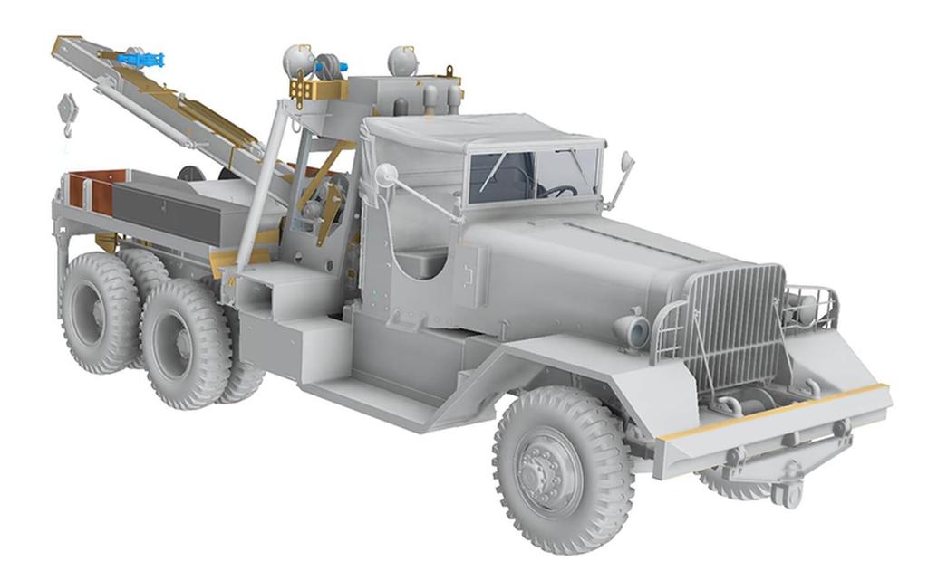 Thunder Models Escala 1/35 Caminhão de Reboque Pesado Americano Ward LaFrance M1A1, Teto Aberto, 1943, Kit de Modelo de Plástico TB35014 (Veículo militar)