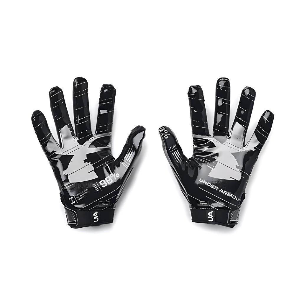 Under Armour F8 Football Gloves 'Black Metallic Silver' Men's 1368851-001