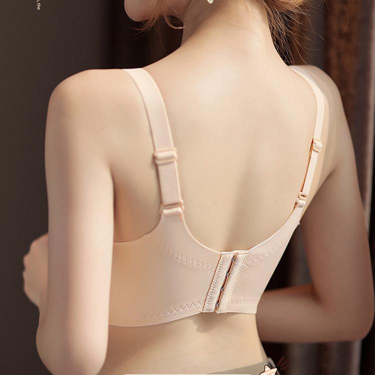 BH mit glatter Oberfläche für Frauen Bequemer Übergrößen-BH Schlichter und nahtloser BH Push-up-BH