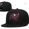 Nfl New Embroidered Buckle Cap Flat Edge American Football Team Cap Pirate Hat Visor Sa Baseball Cap