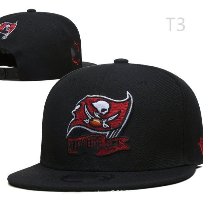 Nfl New Embroidered Buckle Cap Flat Edge American Football Team Cap Pirate Hat Visor Sa Baseball Cap