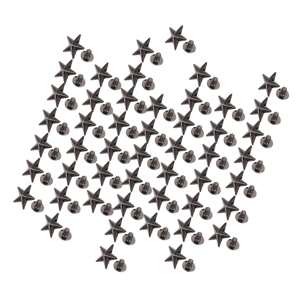 Star Shape Rivet Crafts Stud Button Zinc Alloy Rivet for Shoes Bags Clothing Decoration