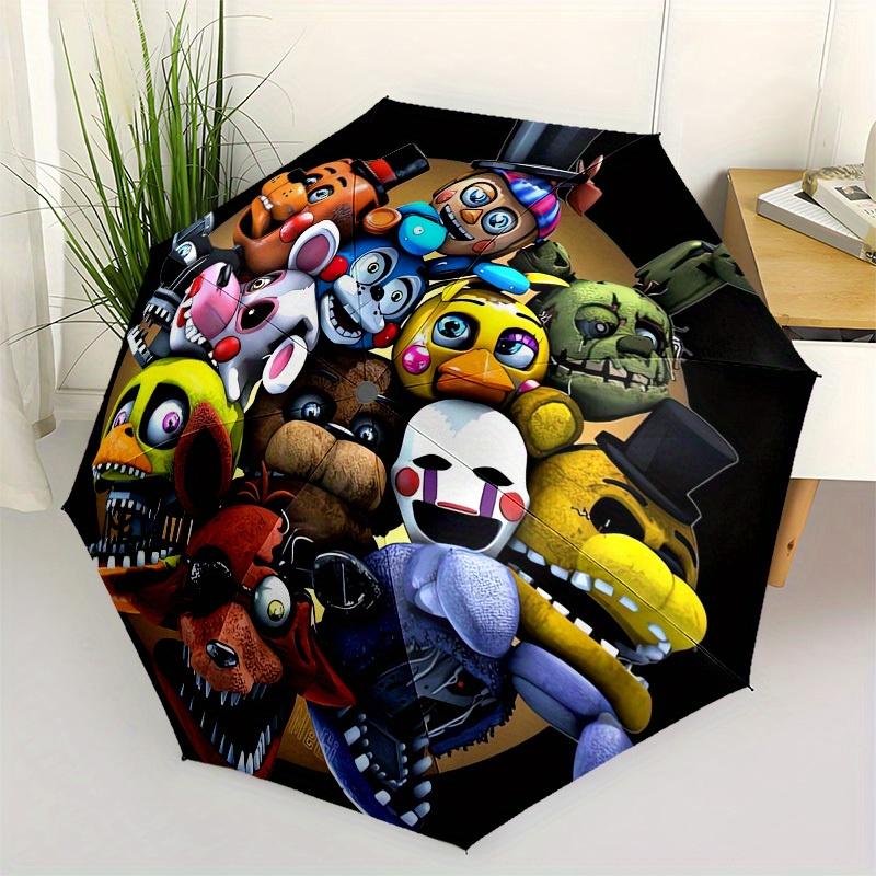 1pc FNAF Characters Themed High-quality Umbrella,Automatic Opening and Closing Umbrella,Multi-functional Umbrella G0811354