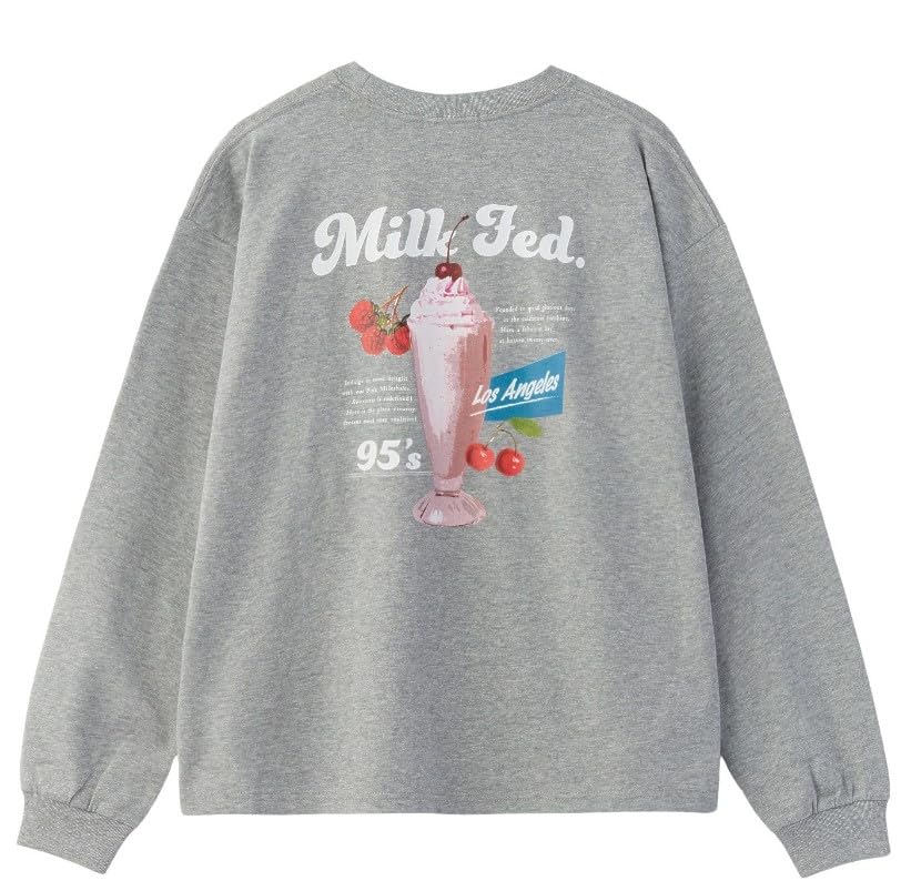 

Повседневная широкая футболка MILKSHAKE ASH [Milkfed] с длинным рукавом Женская