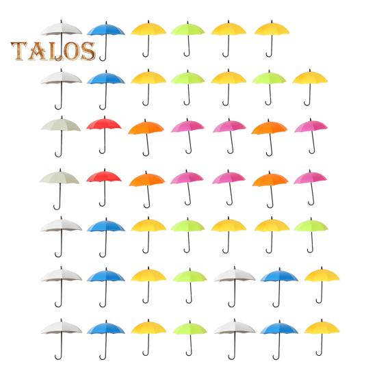 Umbrella Wall Hooks Purse Key Hangers Simple Installation Multi-Color Versatile 3D Adhesive Decorative Hanging Hooks