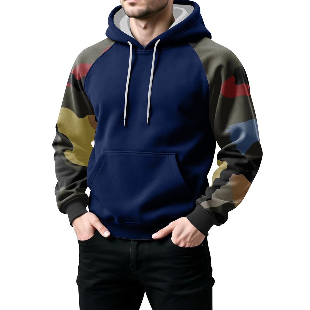 Men's Camouflage Sweatshirt Hoodie Men's Sports Large Size Casual Sweatshirt