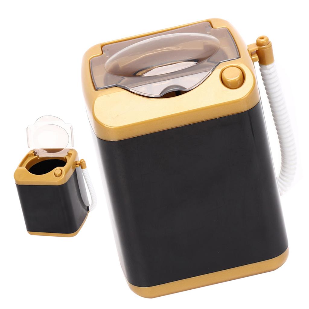 Electric Mini Washing Machine Cosmetic Tool Cleansing Machine Children Toy Gift Gold