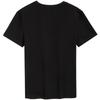 Calvin Klein Minimalist Printed Casual Solid Color Round Neck Comfortable Short Sleeve T-Shirt Women Tops Space-Black J221165BEH