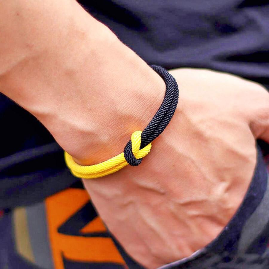 New 8 Styles Classic Contrast Color Design Men Bracelet Boyfriend Gift A Grade Rope Handmade Wrap Braslet Pulseria Hombre Joias