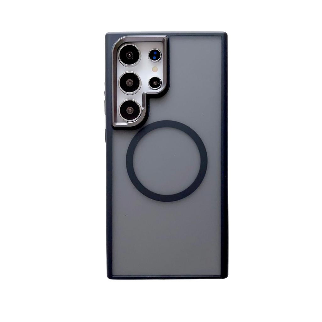 Suitable for Samsung S24Ultra Strong Magnetic Suction Mobile Phone Case S24plus High End Business Skin Feeling Non Yellowing Protective Case