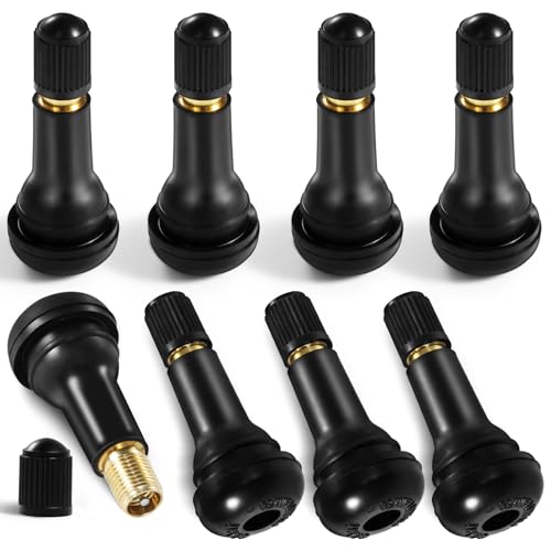 

Sondsilen TR413CL Набор из 8 резиновых бескамерных шинных вентилей Вентили для воздуха в шинах Автомобильные резиновые вентили с прокладкой Совместимы со стандартными автомобильными шинами