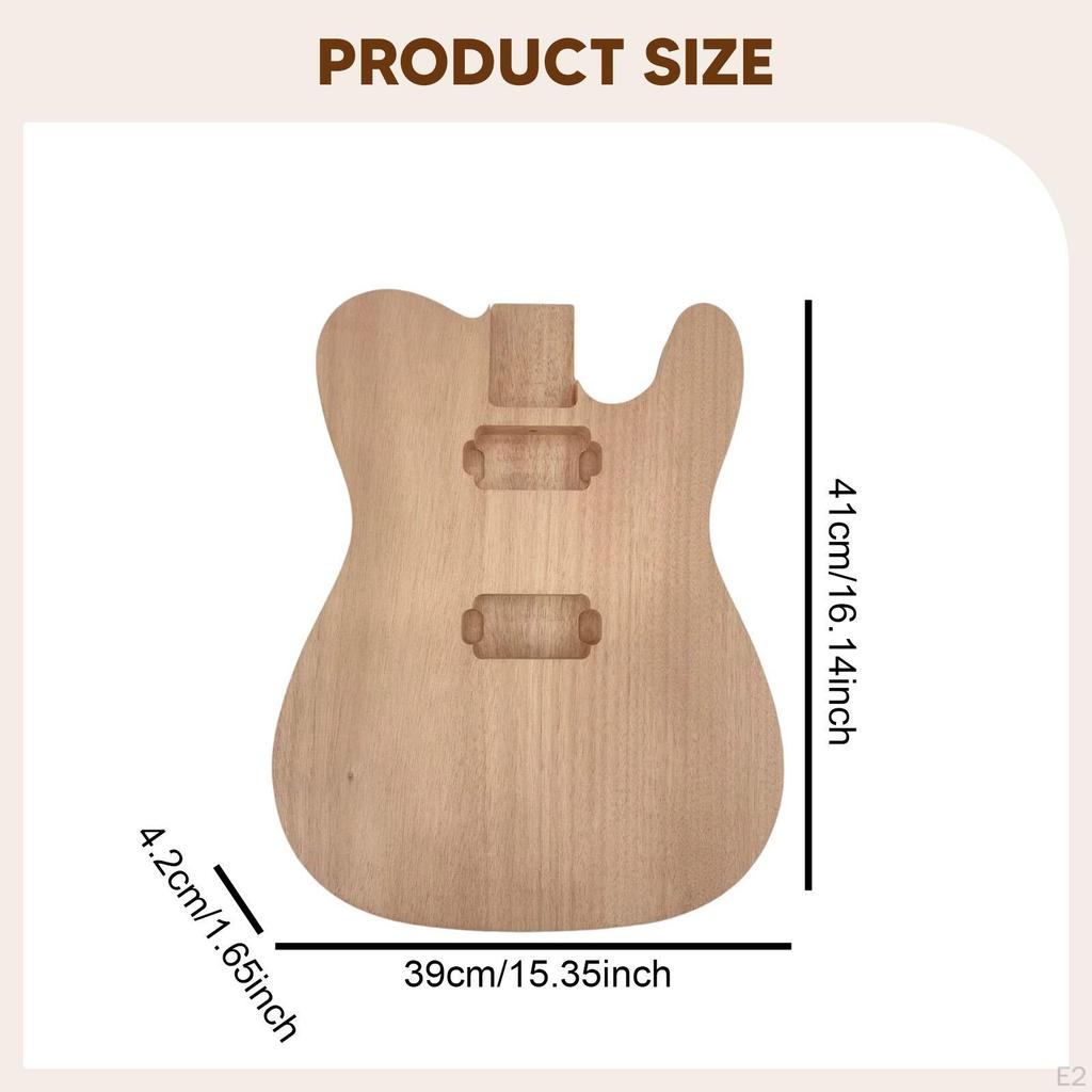 Electric Guitar Body Blank Barrel Luthiers Lovers Handmade Easy Installation Repair Part