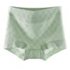 Large Size Women Spring and Autumn Cotton Anti - Bacterial Hip Non - Trace High Waist Flat Angle Briefs