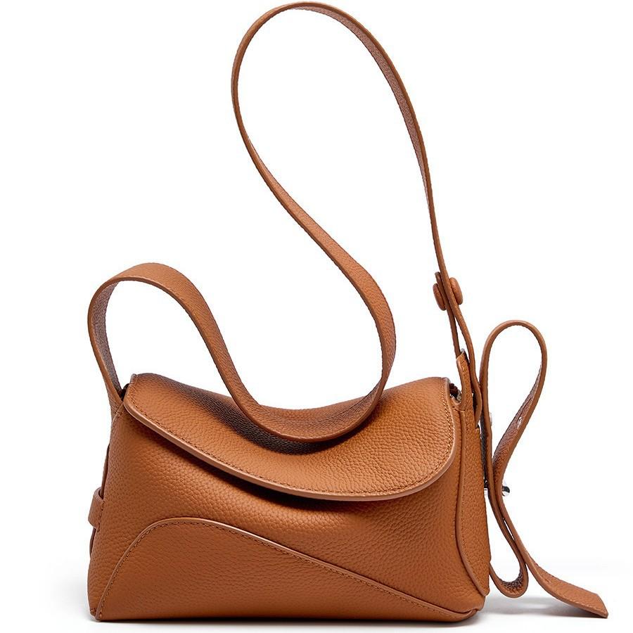 Leather Large-Capacity Underarm Bag Women'S Summer Versatile One-Shoulder Messenger Tote Bag