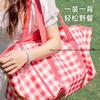 Waterproof Foldable Picnic Blanket for Outdoor Thickened Moisture-Proof Mat with Shoulder Bag for Camping Hiking Lawn
