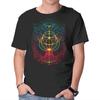 Unisex Crew Neck T-Shirt Golden Ring Graphic Short Sleeve Casual Tee