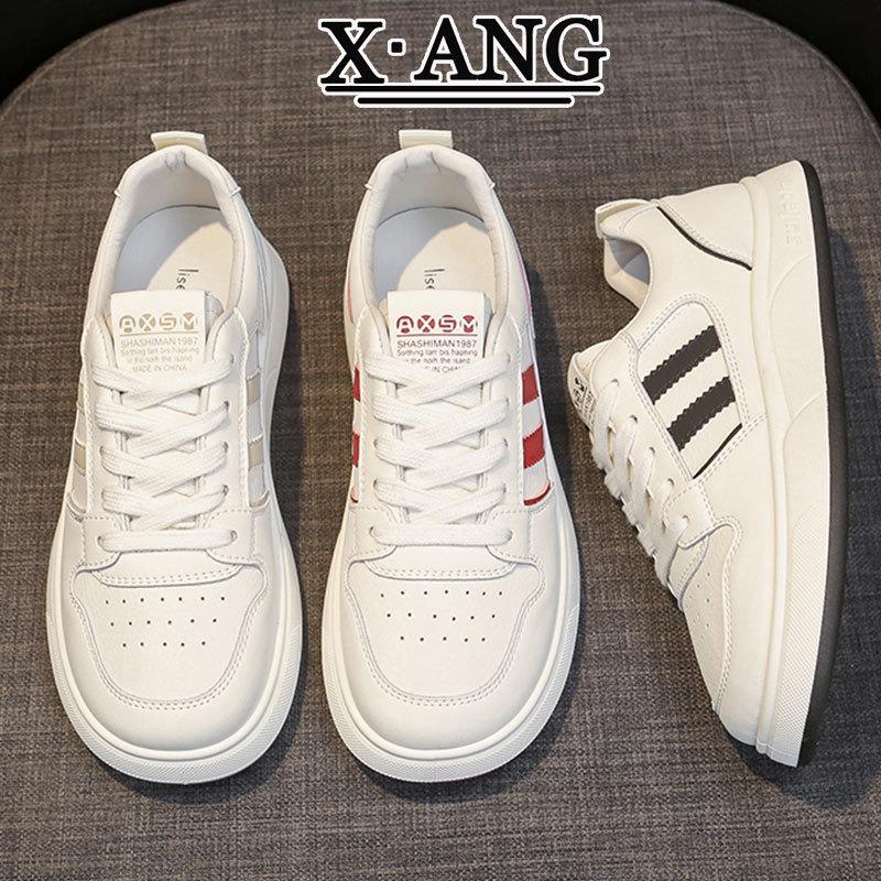 Flat bottom lightweight soft sole leather little white shoes women's shoes early spring new student board shoes casual sports shoes