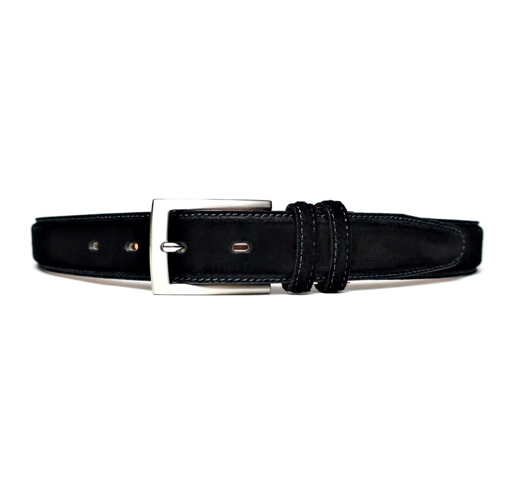 Cowhide Double Adjustable Over 50 Years of History and Made in Japan [KIETH] Men's Belt, Suede, Loop, Black, Size, Craftsmanship,